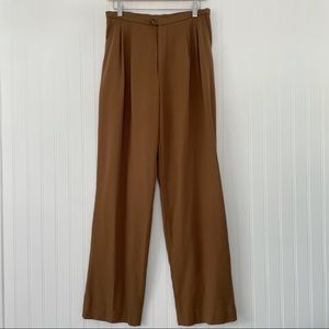 GAP High Waisted Pleated Wide Leg Trouser Pants